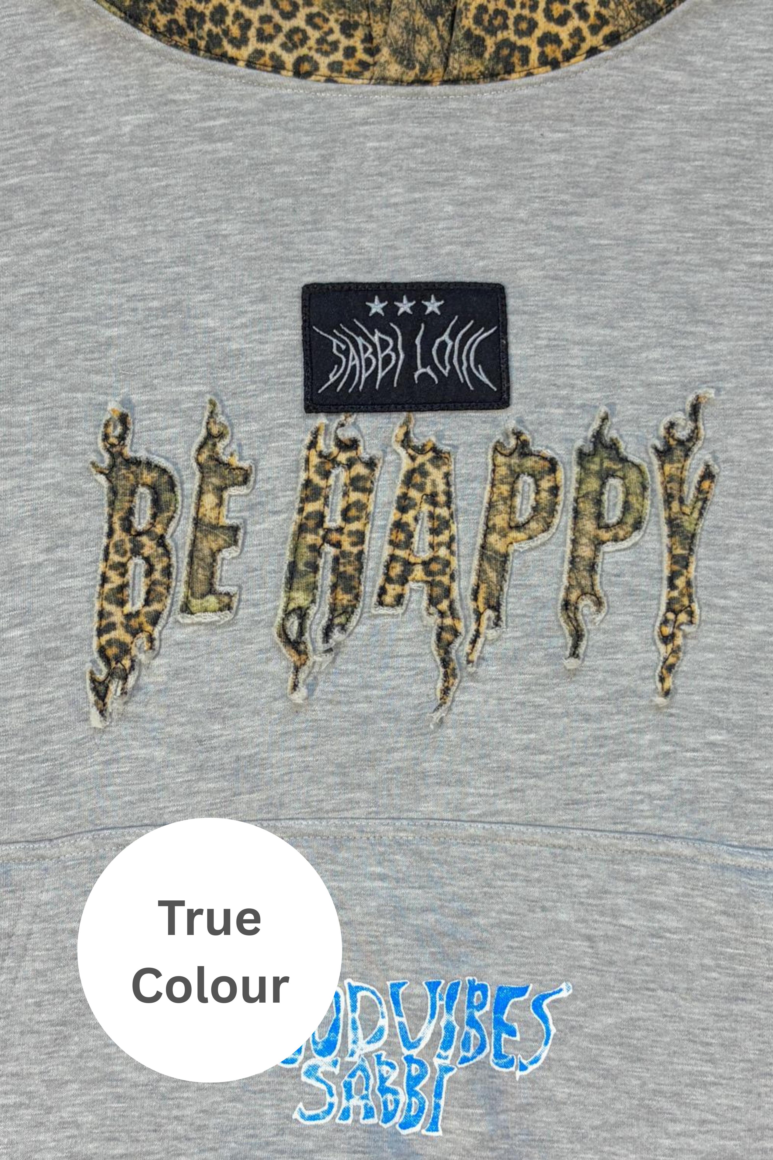 THE BE HAPPY LEOPARD HOODIE