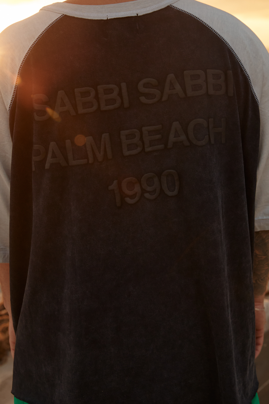 THE STAY WILD RAGLAN TEE - BLACK