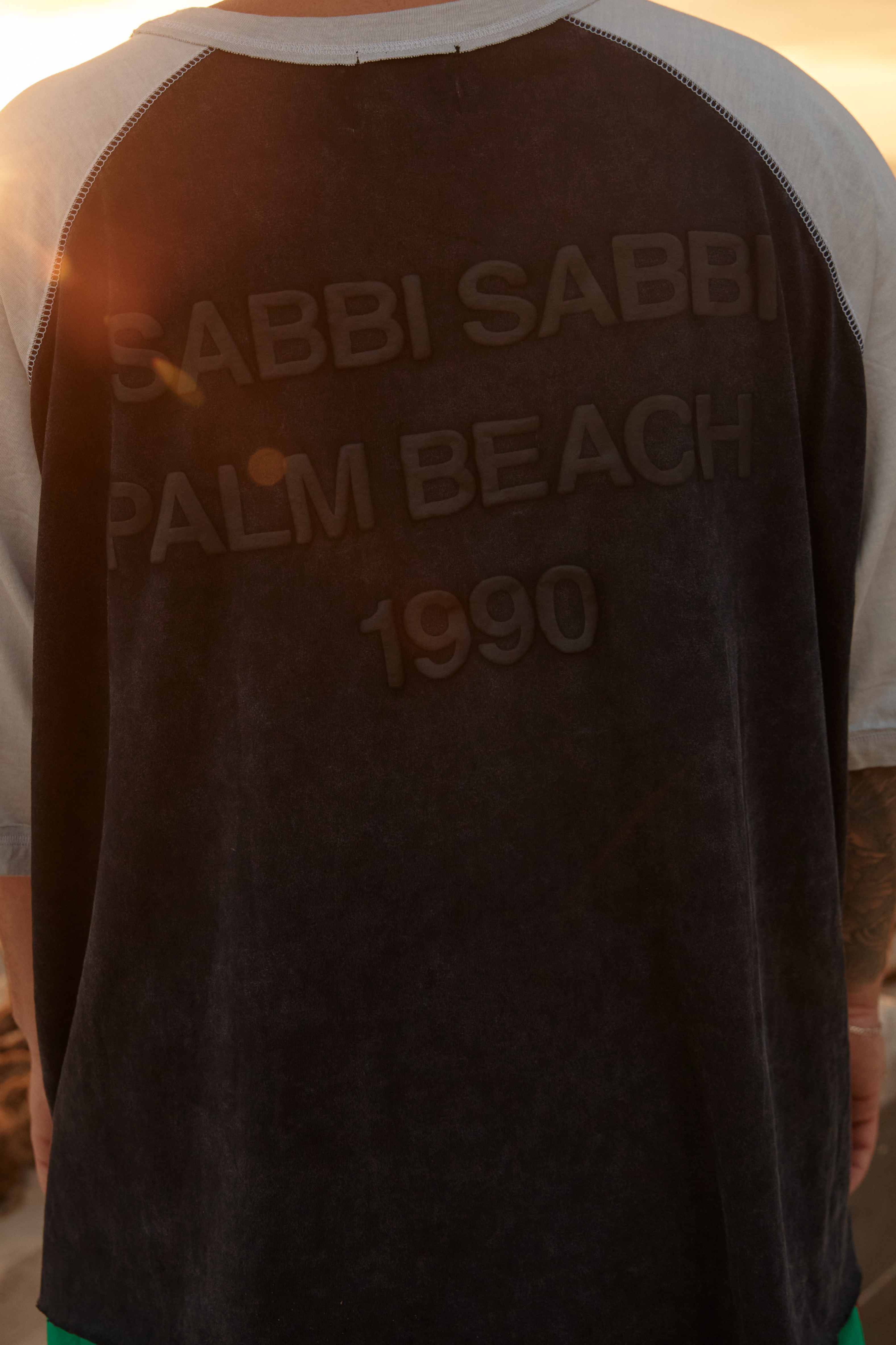 THE STAY WILD RAGLAN TEE - BLACK